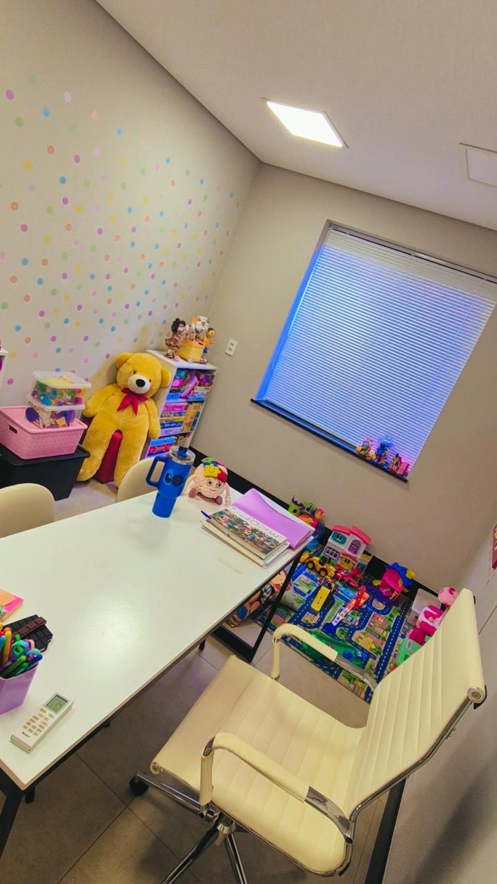 Sala de atendimento de psicologia infantil da Psicóloga Flávia Martins em Valinhos